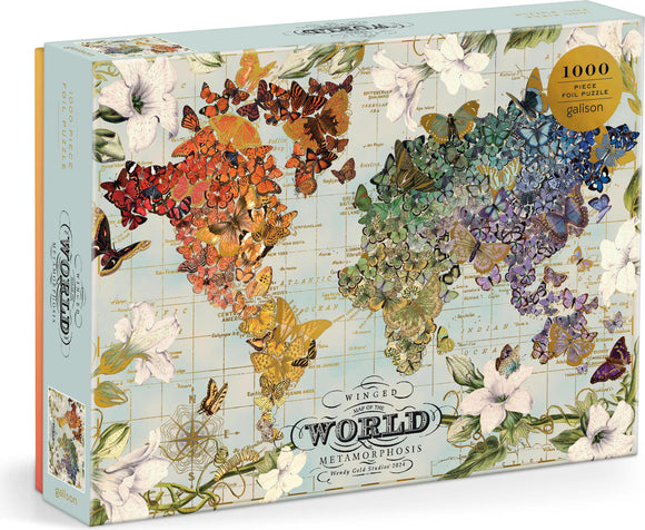 Wendy Gold Winged Metamorphosis 1000 Piece Foil Puzzle