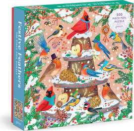 Festive Feathers 500 Piece Foil Puzzle