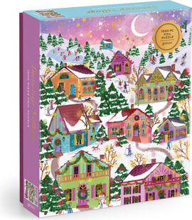 Joy Laforme Snowcap Village 1000 Piece Foil Puzzle