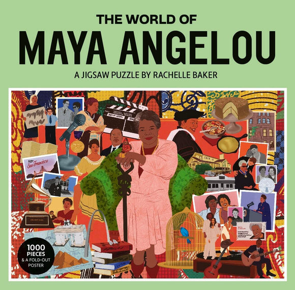 The World of Maya Angelou 1000 Piece Puzzle: A puzzle by Rachelle Baker
