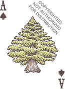 Great Outdoors Playing Cards by Chronicle Books, featuring a colorful illustration of a majestic tree on the Ace card, perfect for outdoor-themed games and gathering with friends.