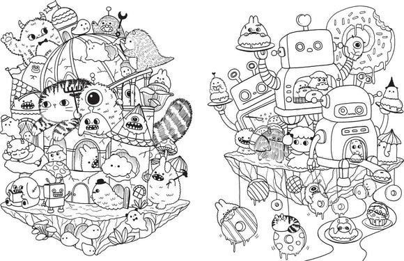 A Million Little Monsters: Frightful Creatures to Color