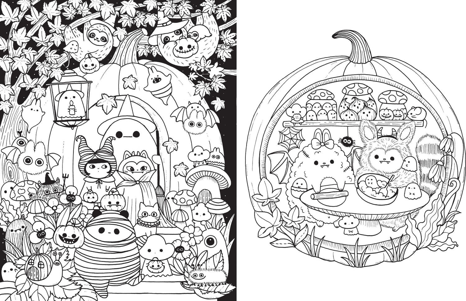 A Million Little Monsters: Frightful Creatures to Color