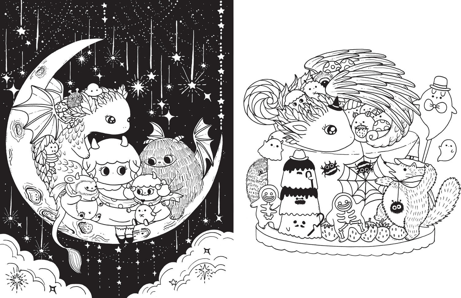 A Million Little Monsters: Frightful Creatures to Color