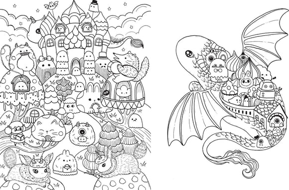 A Million Little Monsters: Frightful Creatures to Color