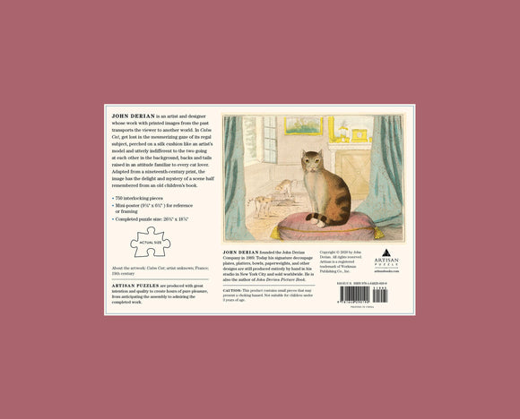 John Derian Paper Goods: Calm Cat 750-Piece Puzzle