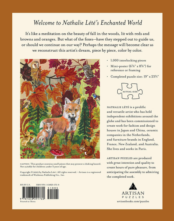 Nathalie Lété: Fall Foxes 1,000-Piece Puzzle