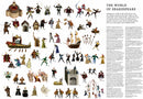 The World of Shakespeare jigsaw puzzle featuring vibrant illustrations of iconic Shakespearean characters and scenes, designed by Laurence King Publishing. The image shows a collage of actors from various plays, including kings, queens, and mythical figures, making it a delightful educational resource for fans of Shakespeare.