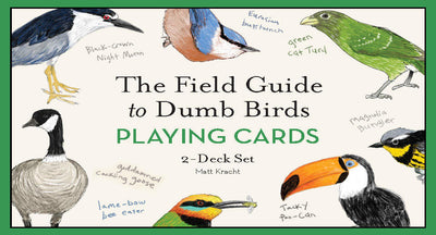 The Field Guide to Dumb Birds Playing Cards: 2-Deck Set