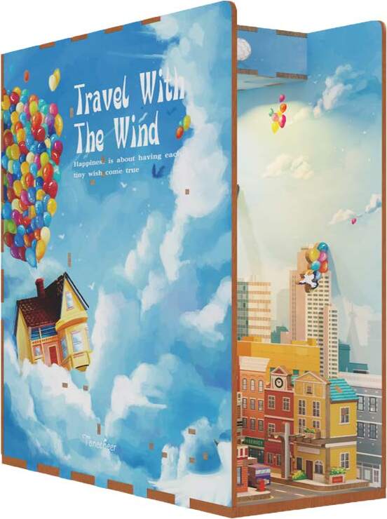DIY Bookend Puzzle: Travel with the Wind