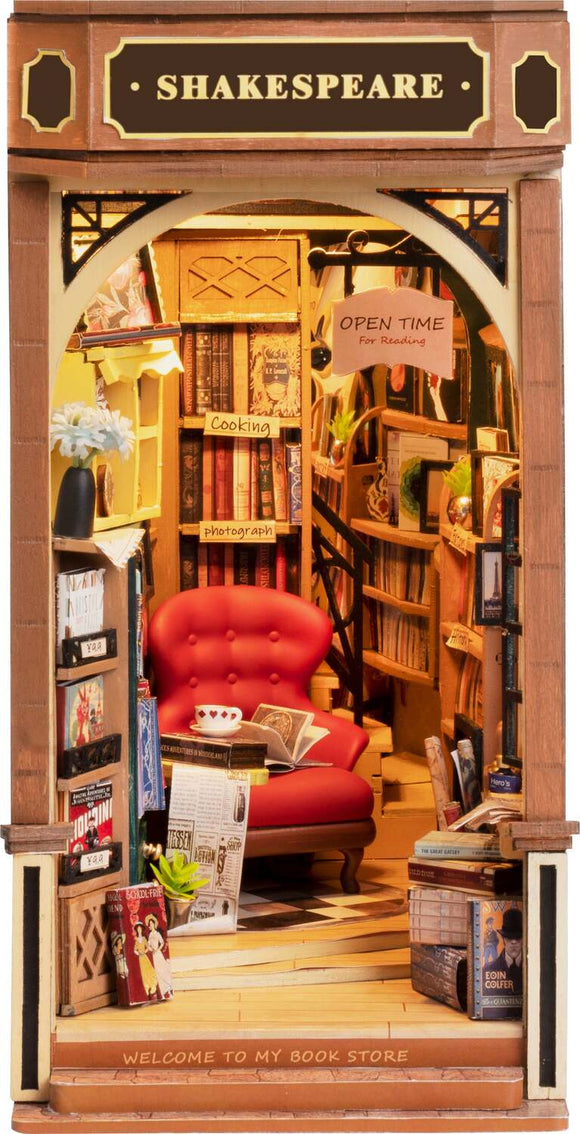 DIY Miniature House Kit: Shakespeare Bookstore