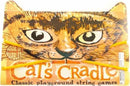 Cat's Cradle by House of Marbles, featuring a vibrant package with an illustration of a cat's face and orange string for playing classic string games. The design highlights its playful nature and encourages creativity.