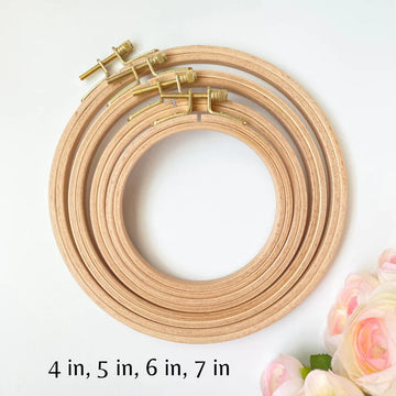 6" Beechwood Embroidery Hoop
