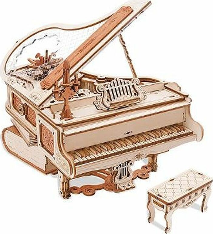 Robotime Magic Piano Music Box - DIY Mechanical Kit | EurekaPuzzles