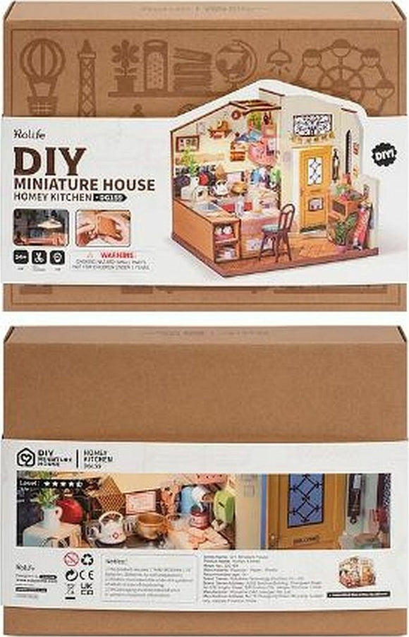 Rolife Cozy Kitchen DIY Miniature House Kit