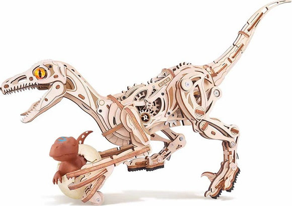 Velociraptor Mechanical 3D Wooden Puzzle