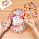 Rowood Springtime Kitty 200-Piece Wooden Jigsaw Puzzle
