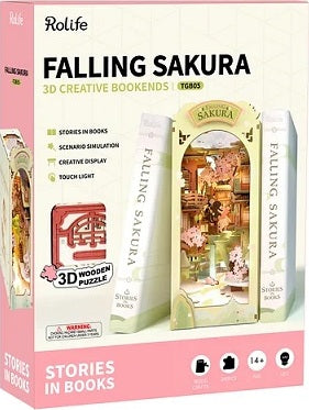 Falling Sakura DIY Book Nook
