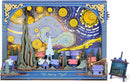 The Starry Night Wall Art 3D Wooden Puzzle fully assembled