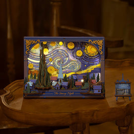 The Starry Night Wall Art 3D Wooden Puzzle