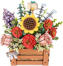 Wooden Flower Box - Wood Bloom Craft
