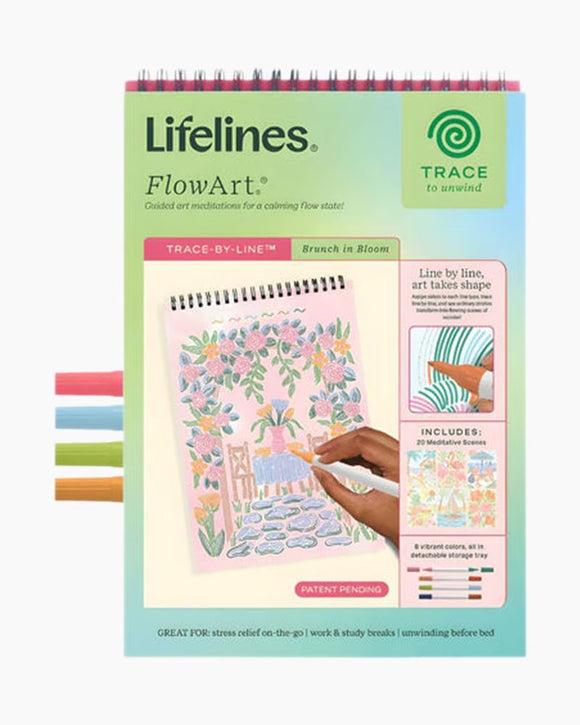 Lifelines FlowArt Trace-by-Line Brunch in Bloom