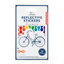 Reflective bike stickers in packaging
