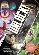 Cover of 'Unlock! Escape Adventure Puzzle' illustrated by Cyril Daemegd. Features vibrant artwork depicting various scenes and characters. The title is prominent, with a subtitle emphasizing the challenge of escaping from complex rooms. There are elements of adventure and excitement in the design.