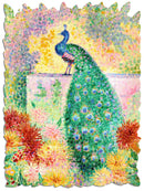 Assembled peacock puzzle