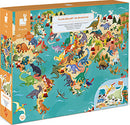 Juratoys Dinosaurs 3D Puzzle featuring colorful illustrations of various dinosaurs in a vibrant landscape. The puzzle box showcases a detailed design with over 200 pieces, ideal for engaging young dinosaur enthusiasts in a fun and educational jigsaw experience.