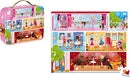 Dance Academy 100-piece jigsaw puzzle by Juratoys, featuring vibrant scenes of a dance studio with children practicing ballet, contemporary dance, and group activities, all packaged in a colorful suitcase.