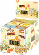 Colorful Animal Magic Cube by Keycraft, displayed in a box. The mechanical puzzle features various animal illustrations on the cube surfaces. Perfect for enhancing problem-solving skills in children aged 3 and above.