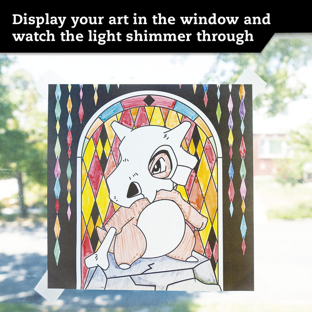 Pokemon Stained Glass Art DIY Kit by Klutz | EurekaPuzzles