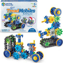 Colorful Gears!Gears!Gears! Treadmobile building set by Learning Resources, featuring 108 pieces including various gears, wheels, and connectors. Ideal for design, construction, and STEM learning.