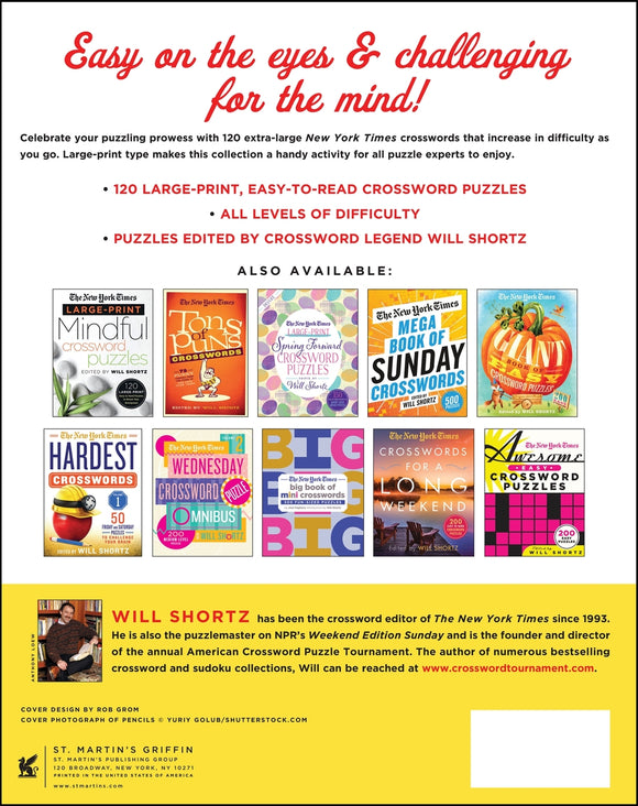 The New York Times Large-Print Puzzle Party: 120 Large-Print Easy to Hard Crossword Puzzles