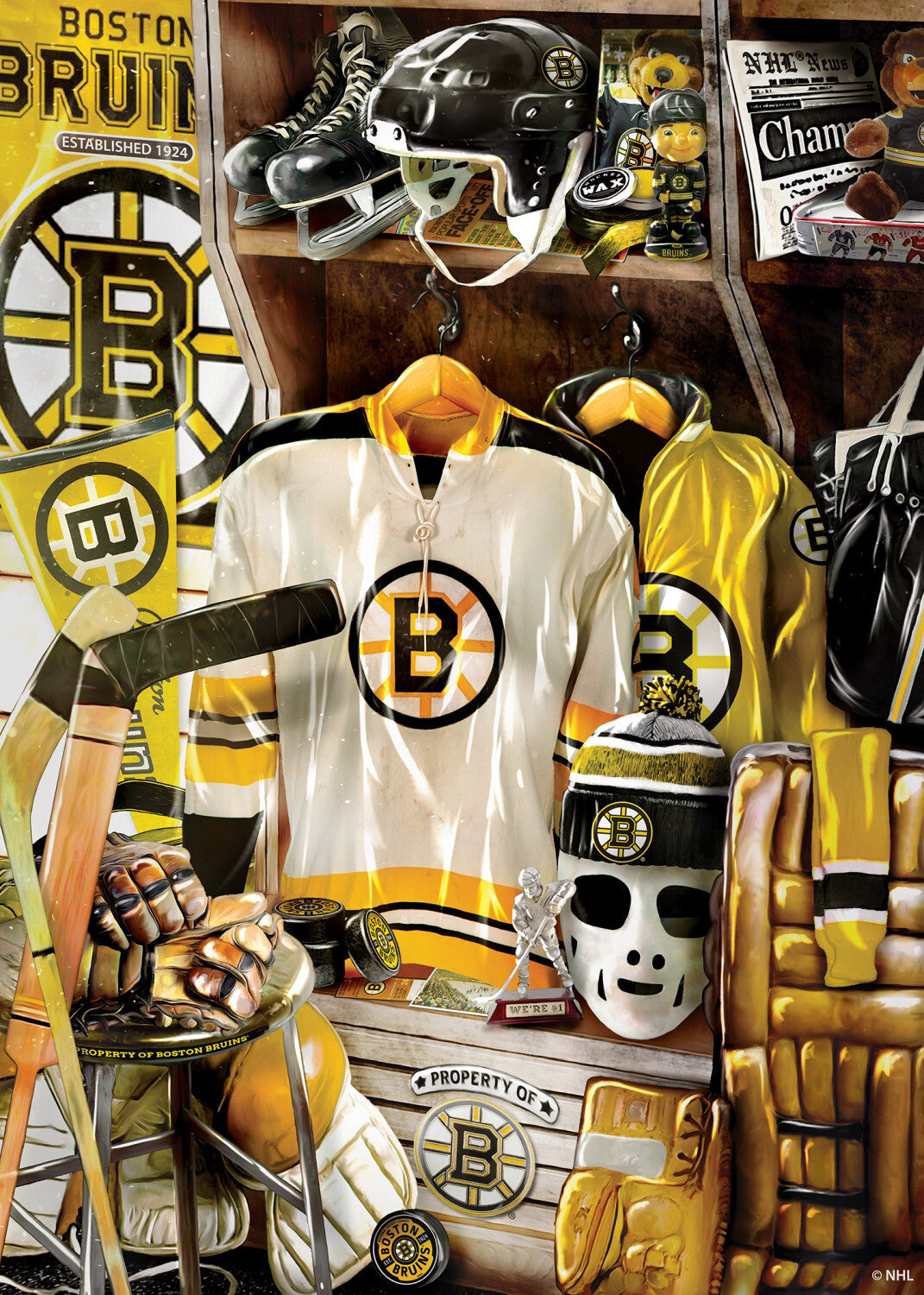 Boston Bruins Locker Room