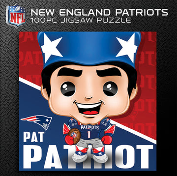 New England Patriots NFL Mascot 100 Piece Square Puzzle