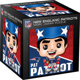 New England Patriots NFL Mascot 100 Piece Square Puzzle