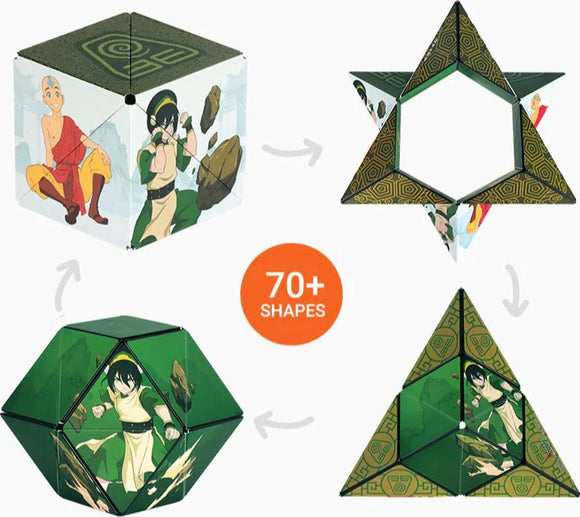 The Shashibo Avatar Earth is a 3D shape-shifting puzzle featuring vibrant graphics from the Avatar series. It transforms into over 70 different shapes, showcasing characters in action. Ideal for fidgeting and stimulating creativity.