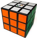 Rubik's Cube Magic Set by Marvin's Magic featuring a vibrant design with colorful squares in orange, green, and white on a black cube base. Ideal for magic tricks and puzzling fun.