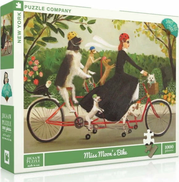 Miss Moon's Bike jigsaw puzzle, 1000 pieces.