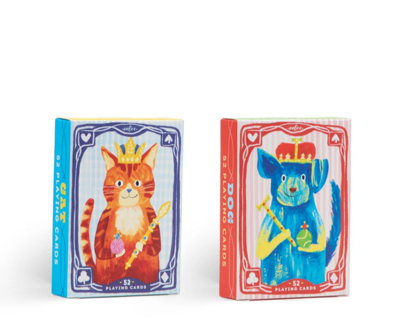 Tuck boxes for cat and dog playing cards