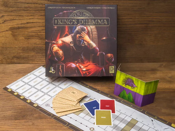 The Kings Dilemma with Cards and Player Board Setup
