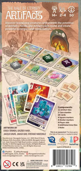 Vale of Eternity Artifacts Back of Box