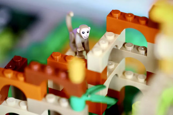 LEGO Monkey Palace Cheeky Monkey Climbing Up Palace