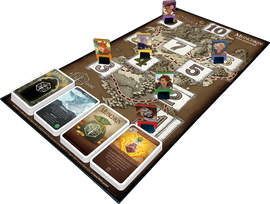 Munchkin Vox Machina setup with cards and player pieces on a detailed board