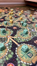 Zoomed in photo of Druids of Edora in progress.