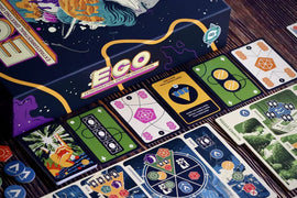 Cards, boards, and box for EGO