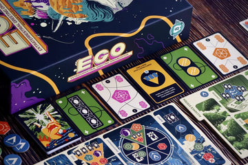 Cards, boards, and box for EGO