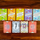 Example new cards from Flip 7 with a vengeance